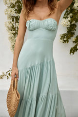 Calm And Collected Maxi Dress Sage
