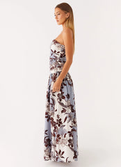 Carmel Maxi Dress - Bluewood Blossom