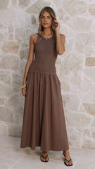 Arden Maxi Dress - Chocolate