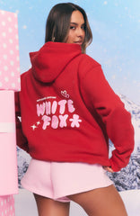 All I Want For Christmas Oversized Hoodie Red