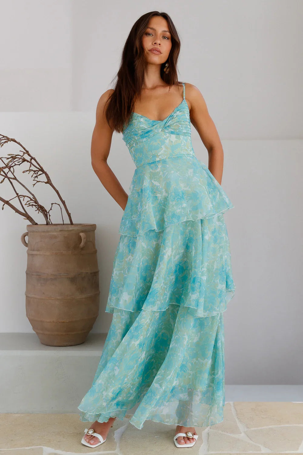 Cascata Maxi Dress Mint