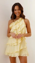 Cassidi Mini Dress - Lemon