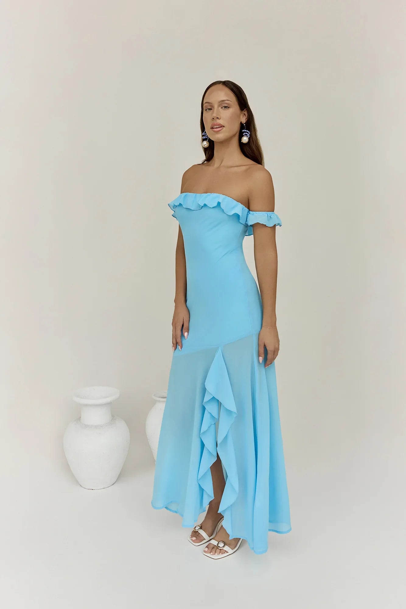 Chasing Waves Maxi Dress Blue